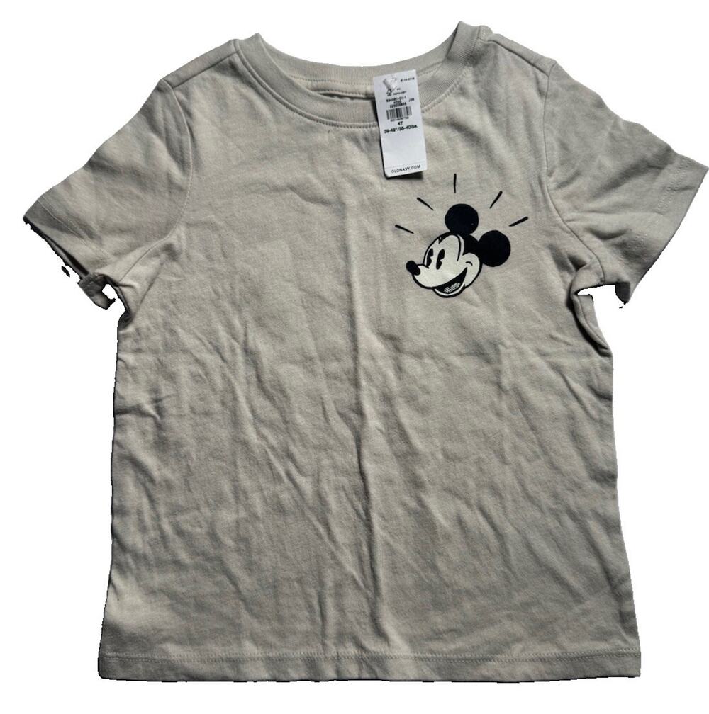 Old Navy x Disney Mickey Mouse Boys 4T Graphic T-Shirt NWT 100% Cotton